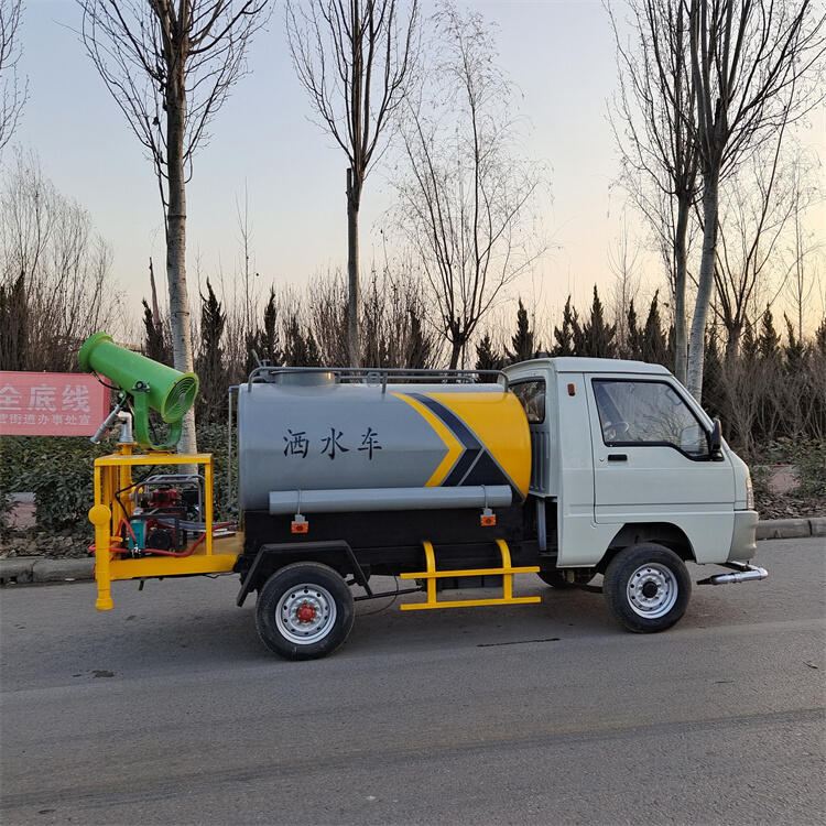 新能源電動四輪灑水車 小型工程噴灑車 綠化除塵霧炮灑水車