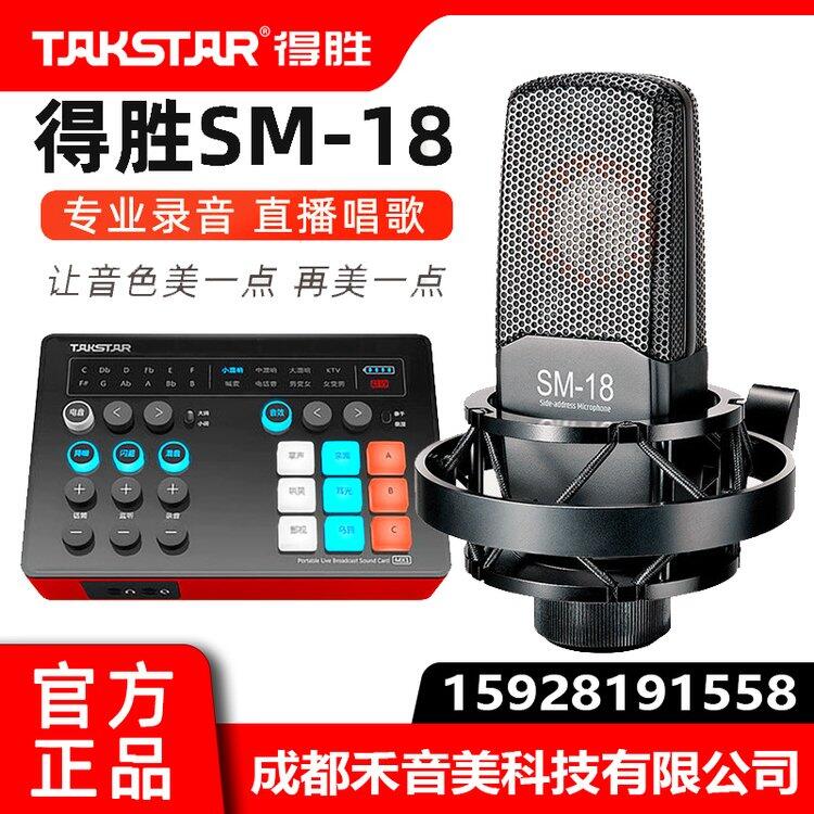 成都 得勝 Takstar SM-18 專業(yè)錄音棚電容麥克風(fēng) 電腦直播K歌