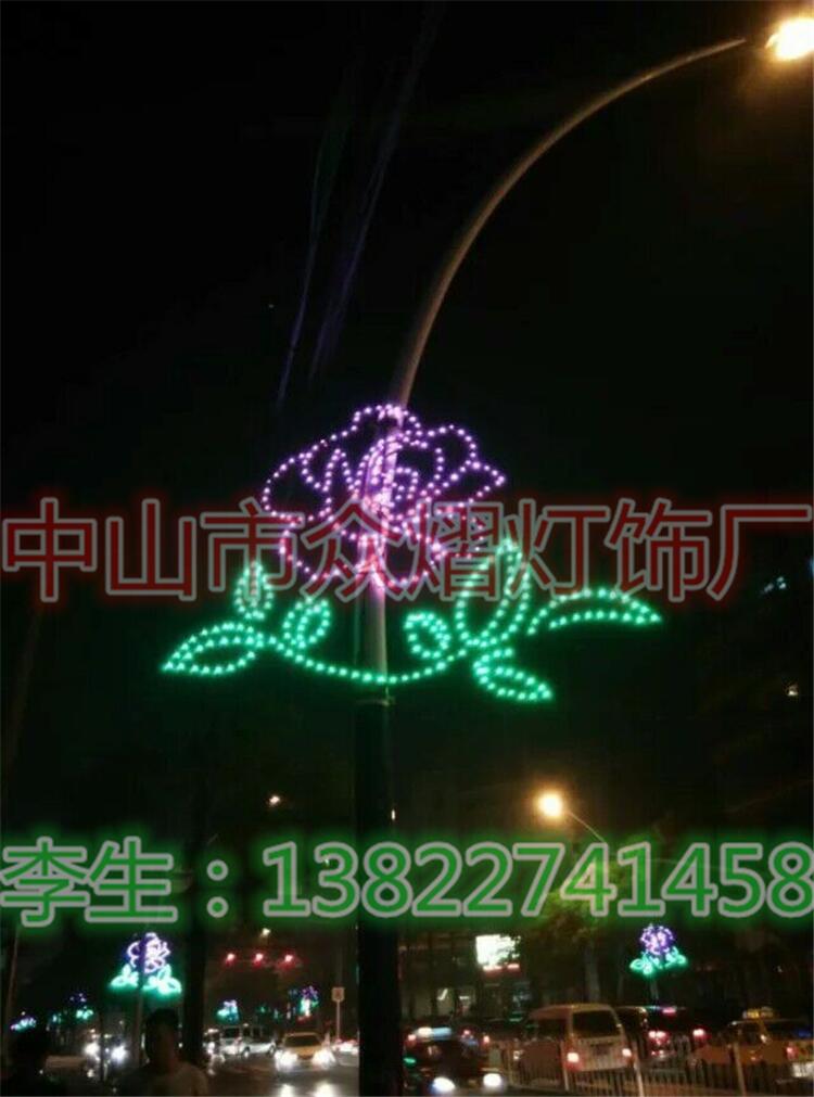 夜景LED路燈桿造型燈 同心結(jié)A燈桿造型裝飾 過街燈