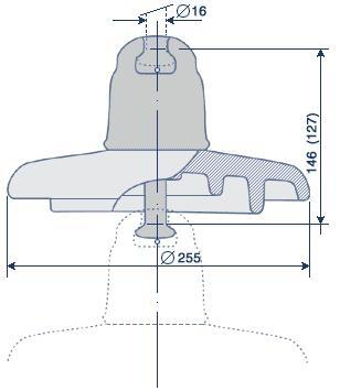 Glass insulator 玻璃絕緣子U70BS