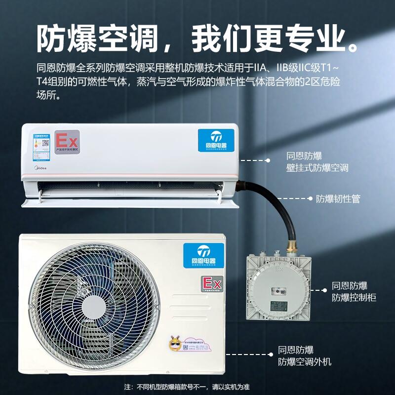 同恩分體壁掛式防爆空調(diào)機(jī)顆粒車間油站化工廠現(xiàn)貨