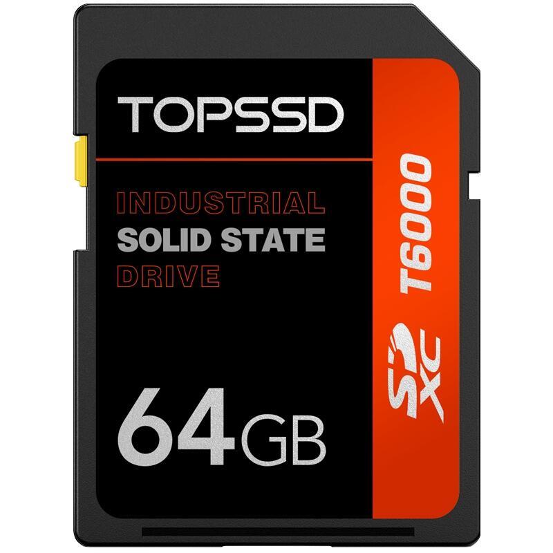 TOPSSD天碩T6000工業(yè)級(jí)高性能SD卡 64GB SLC工業(yè)SD卡 內(nèi)存卡