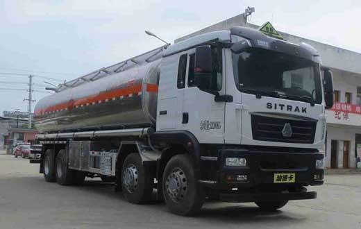 汕德卡油罐車,前四后八20噸運(yùn)油車(國(guó)六),SLS5326GYYZ6A型運(yùn)油車