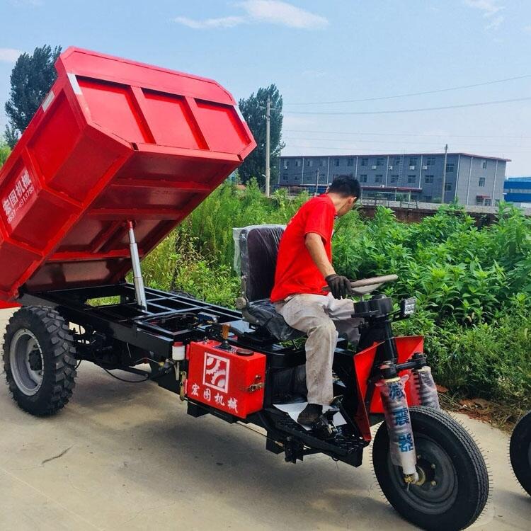 家用農(nóng)作物運(yùn)輸三輪車 建筑工地拉渣車 礦用井下出渣車 山東廠家定制