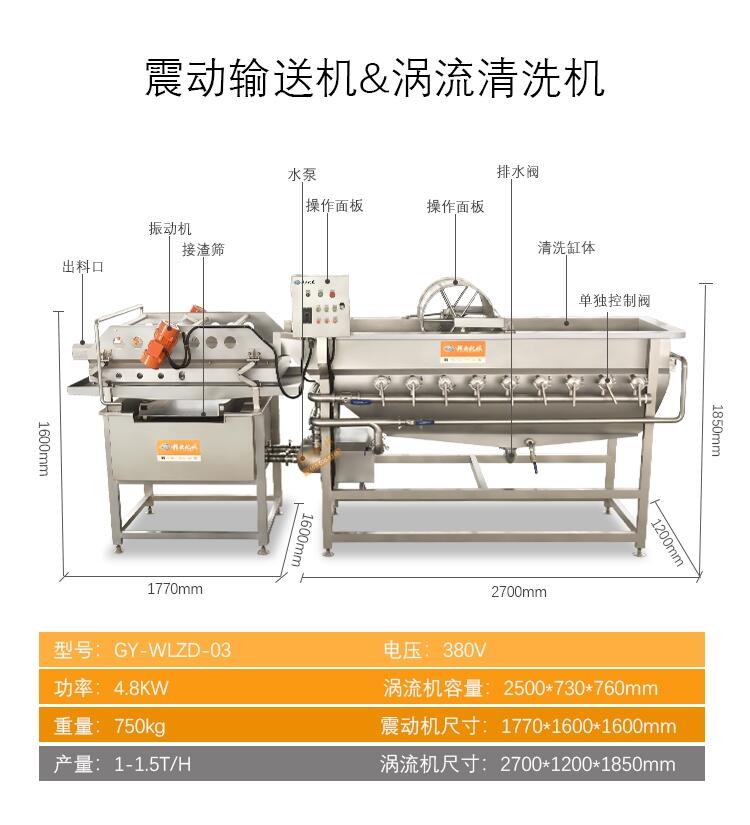 青海海東地區(qū)農(nóng)副產(chǎn)品深加工設(shè)備預(yù)制菜生產(chǎn)線配送中心凈菜清洗線