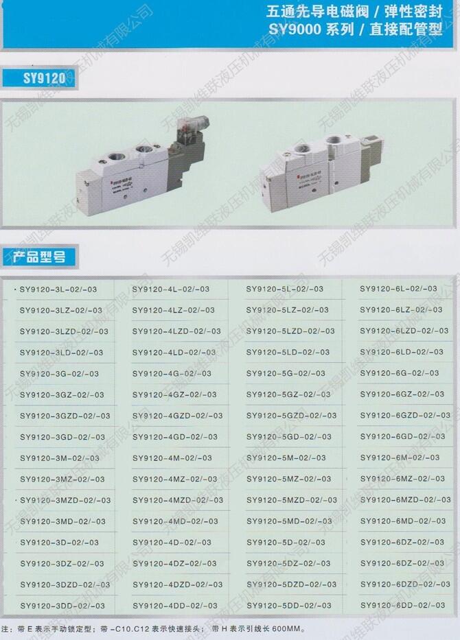 SY9140-5L,SY9140-5LZ,SMC型先導(dǎo)電磁閥