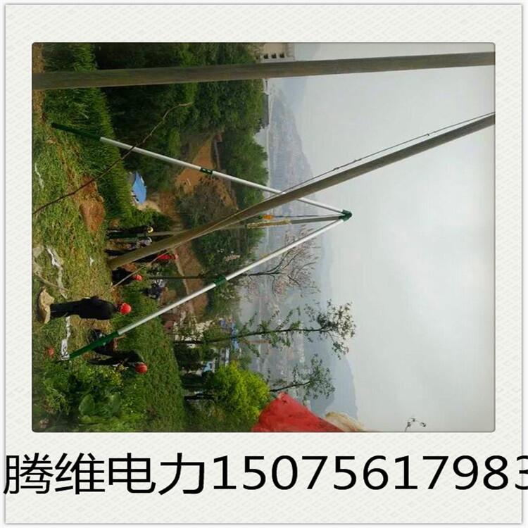 新型電線桿立桿機廠家，山東鋁合金三腳架立桿機批發(fā)，國外立桿機批發(fā)