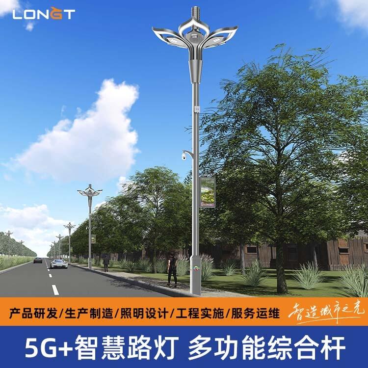 智慧城市多桿合一 一體式智慧路燈 5G設(shè)備搭載桿件