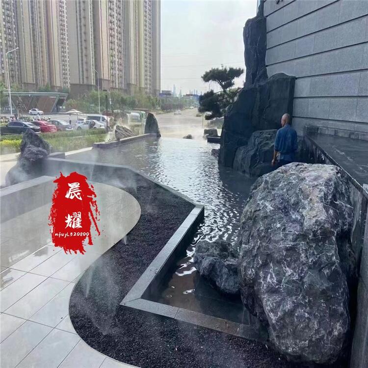 批發(fā)黑山石風(fēng)景石廠家 觀賞石草坪點(diǎn)綴石 水池假山石材制作石