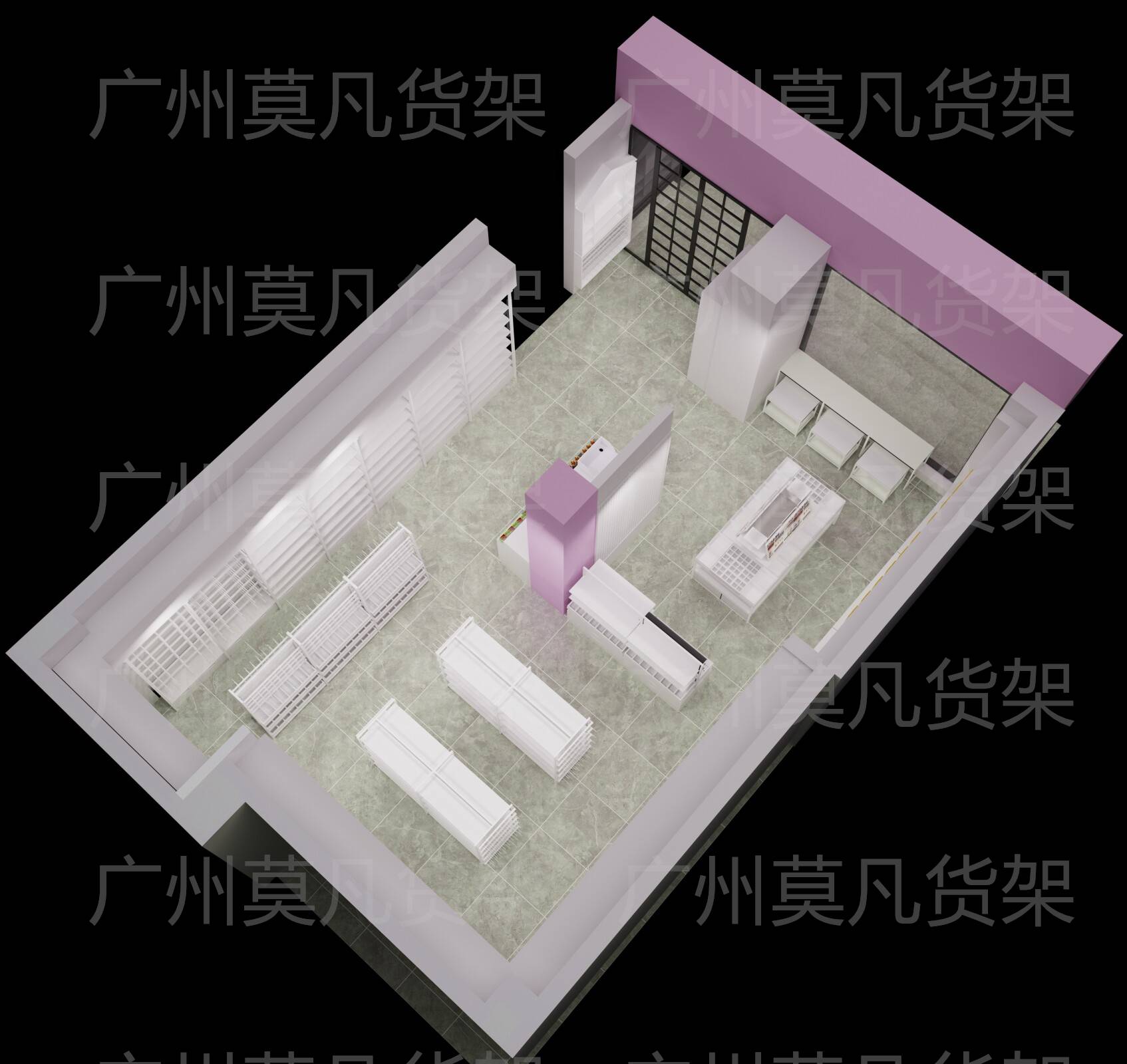 石家莊飾品百貨貨架廠家設(shè)計定制、潮玩貨架空間配置