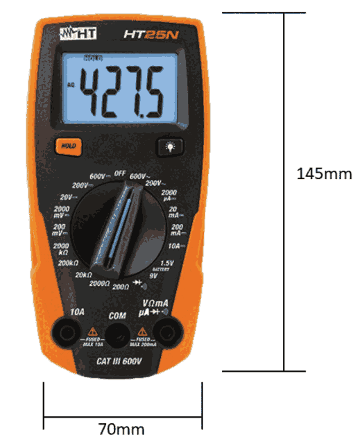 HT25N 小巧經(jīng)濟(jì)型數(shù)字萬(wàn)用表ht25n