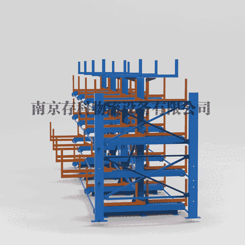 供應江蘇 手搖式伸縮懸臂貨架 CK-SS-02 存放長型物料 鋼管存儲架