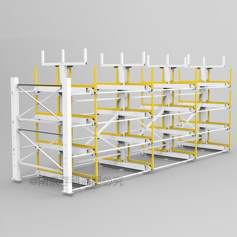 重型倉儲懸臂貨架定制 CK-SS-11手搖伸縮式 管材鋁型材存儲