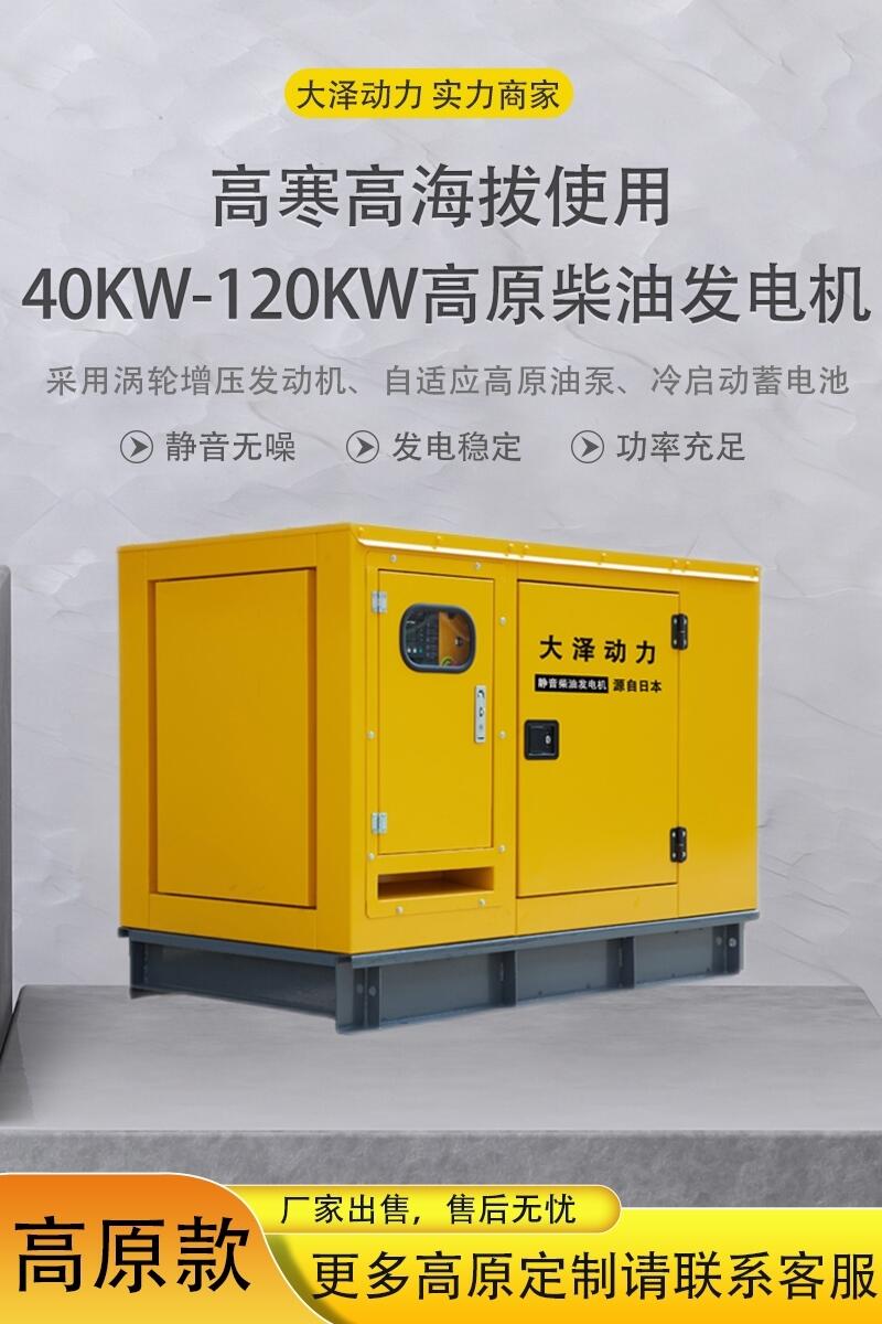 雙電源切換大澤動力50kw靜音柴油發(fā)電機(jī)小尺寸車載式