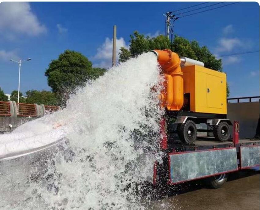 800立方柴油水泵移動泵車寬度