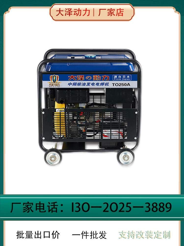 使用強(qiáng)250A大澤動(dòng)力柴油發(fā)電電焊機(jī)