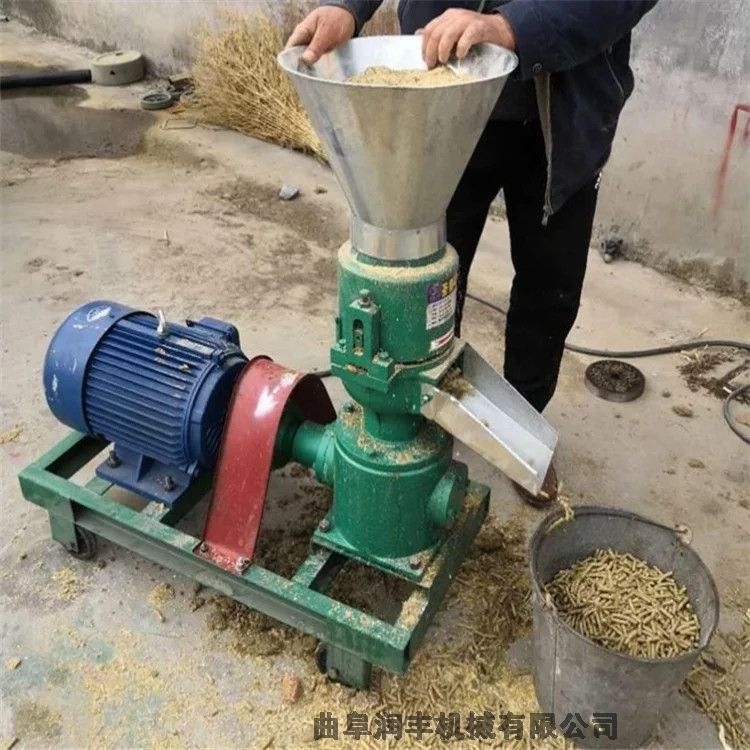 草料制粒顆粒機 平模飼料制粒機 160型號飼料造粒機