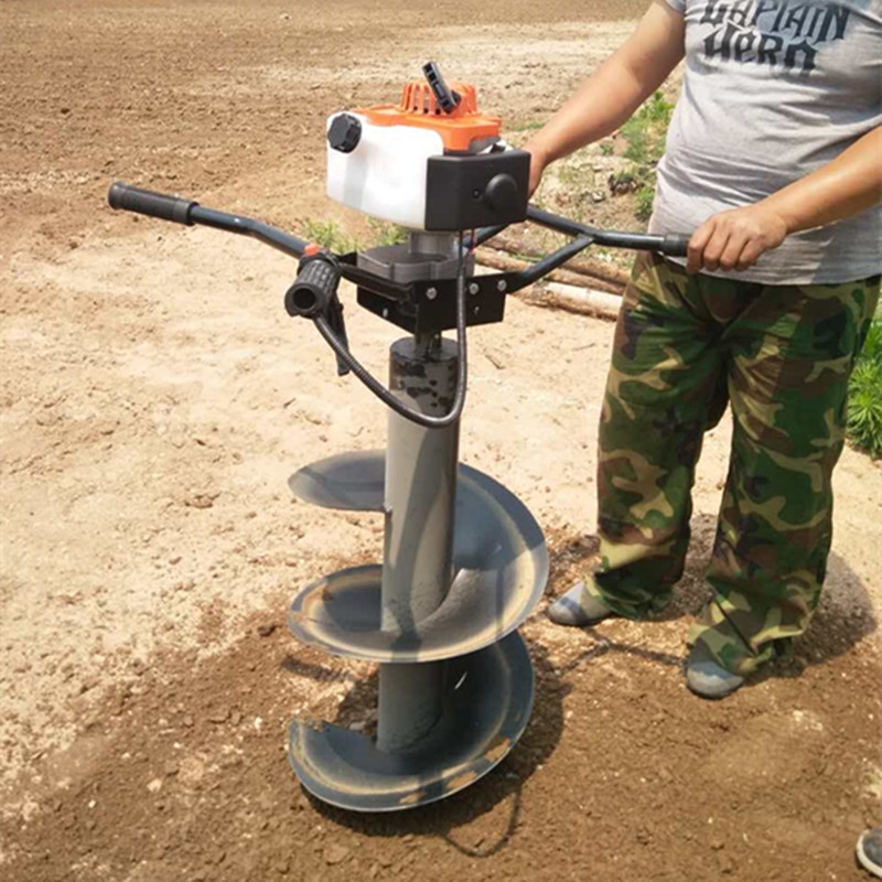 湖北小型挖坑機 汽油大馬力植樹機