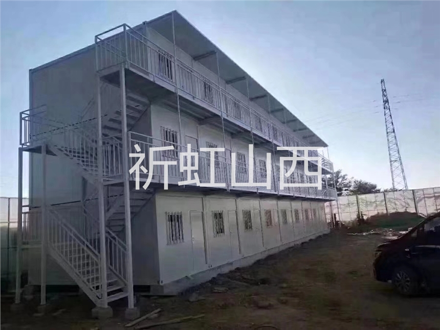 呂梁方山縣活動(dòng)板房 住人防火彩鋼房