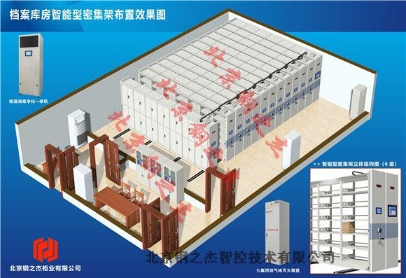 伊春檔案庫房檔案防護(hù)盾一體化施工【干部檔案密集柜】