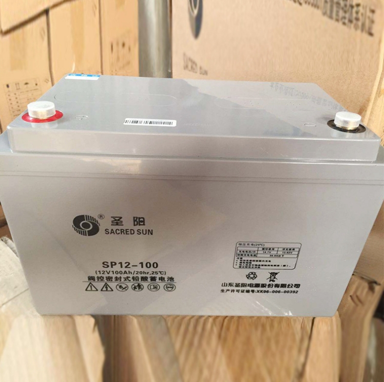 圣陽蓄電池SP12-100免維護(hù)12100直流屏太陽能USP備用應(yīng)急電源