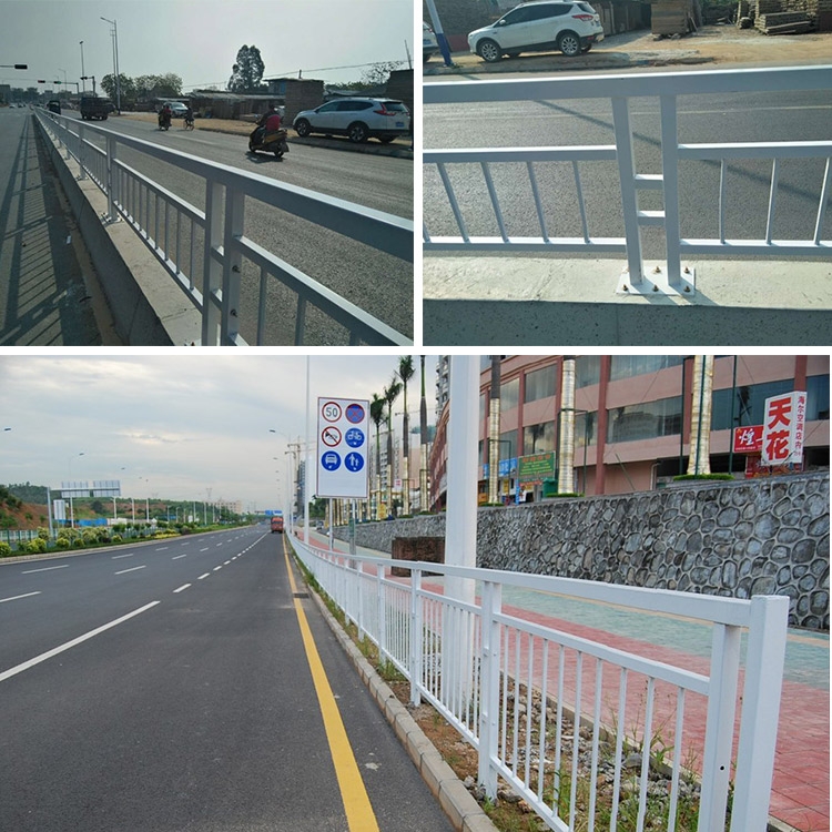 佛山馬路防撞欄價(jià)格 市政道路圍欄護(hù)欄 機(jī)非隔離欄