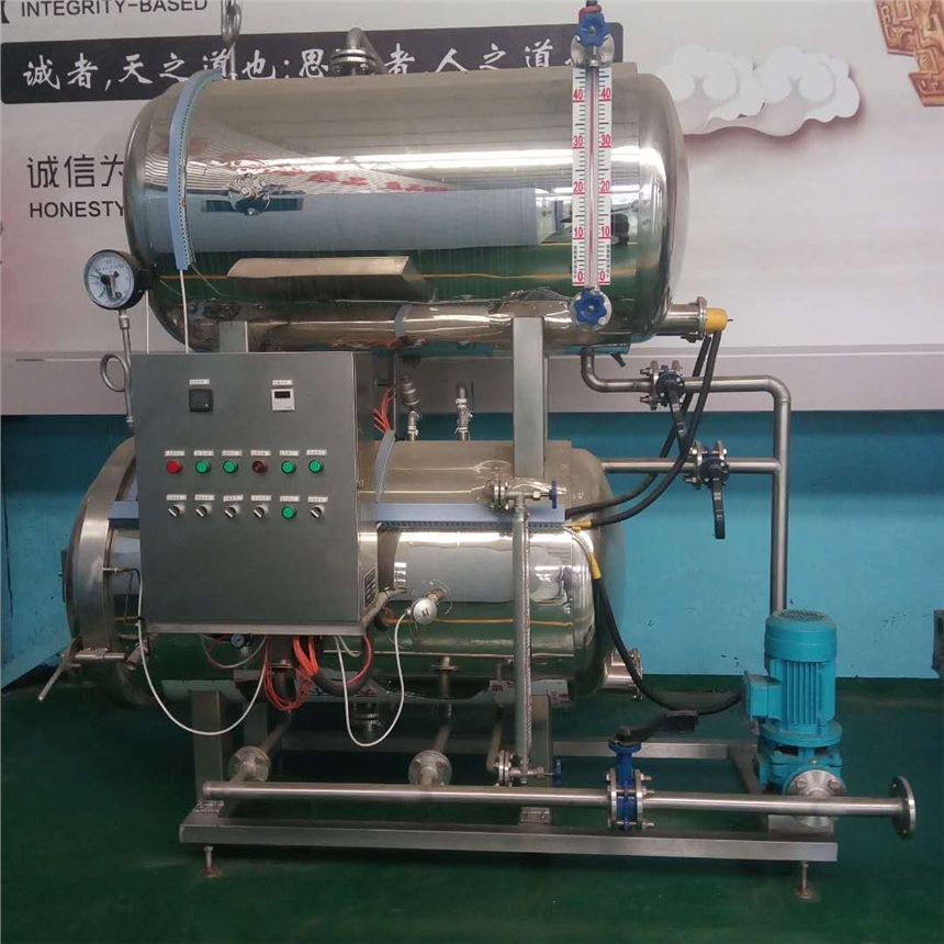 全自動(dòng)電汽高溫水浴式殺菌鍋700型機(jī)器