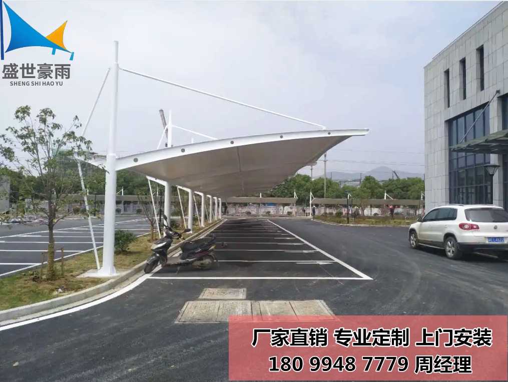 新疆阿勒泰地區(qū)充電樁電動(dòng)車停車棚盛世豪雨工程安裝可按需定制