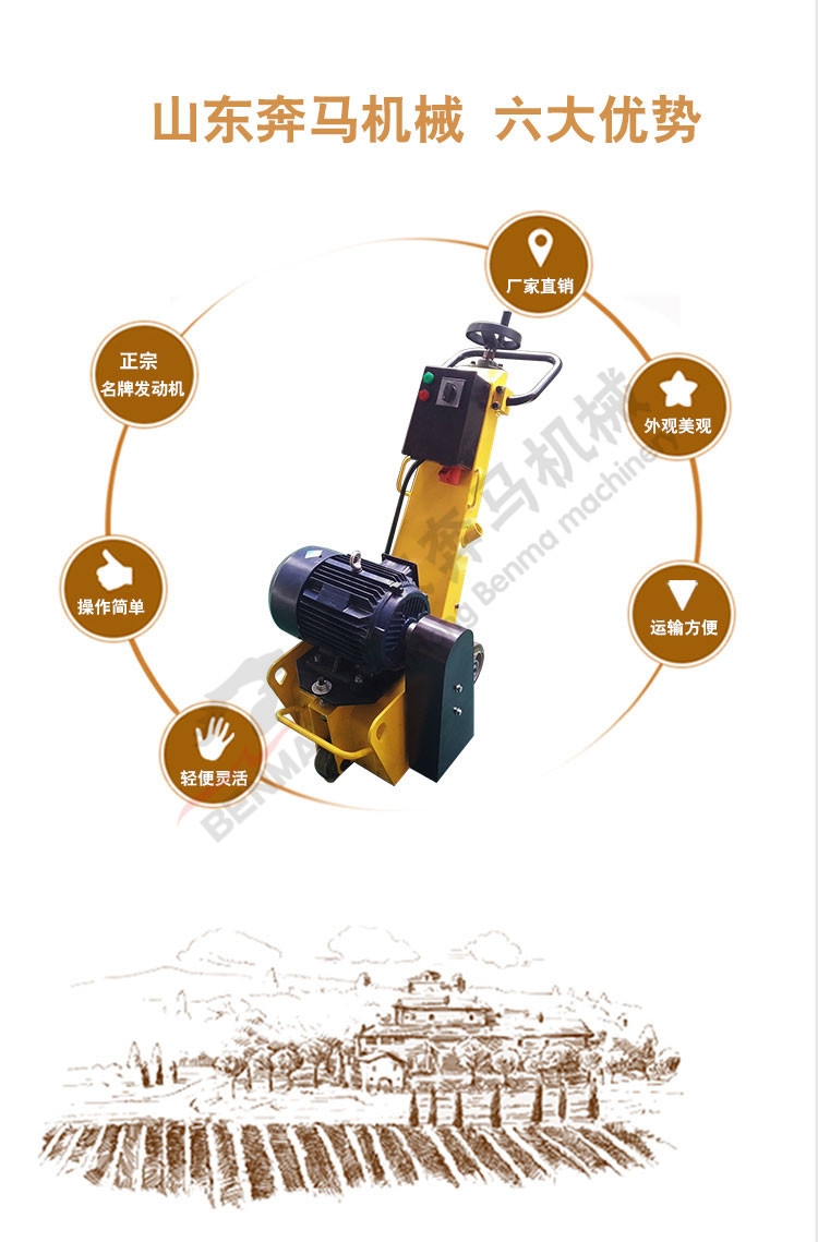 供應(yīng)甘肅銑刨機(jī)手推式小型路面銑刨機(jī)拉毛找平