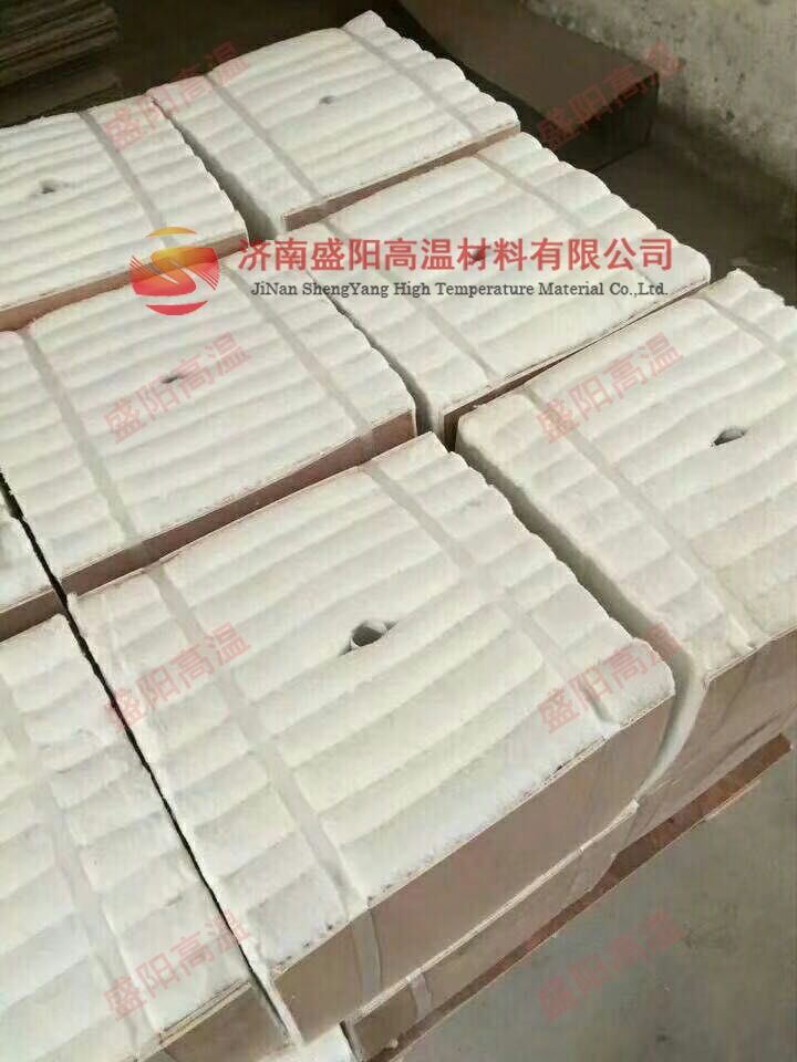 頁(yè)巖磚廠吊頂窯墻保溫用耐火模塊陶瓷纖維吊頂模塊