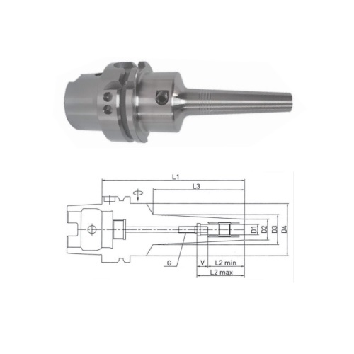 美達BT高精度細長筆形液壓刀柄HSK63A-MHC06S-100