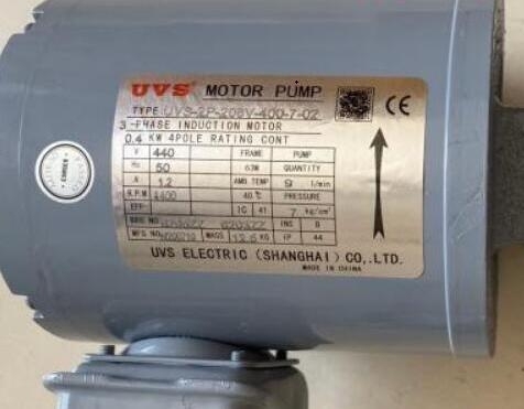 UVS油泵電機馬達3-PHASE INDUCTION MOTOR 1HP 0.75KW