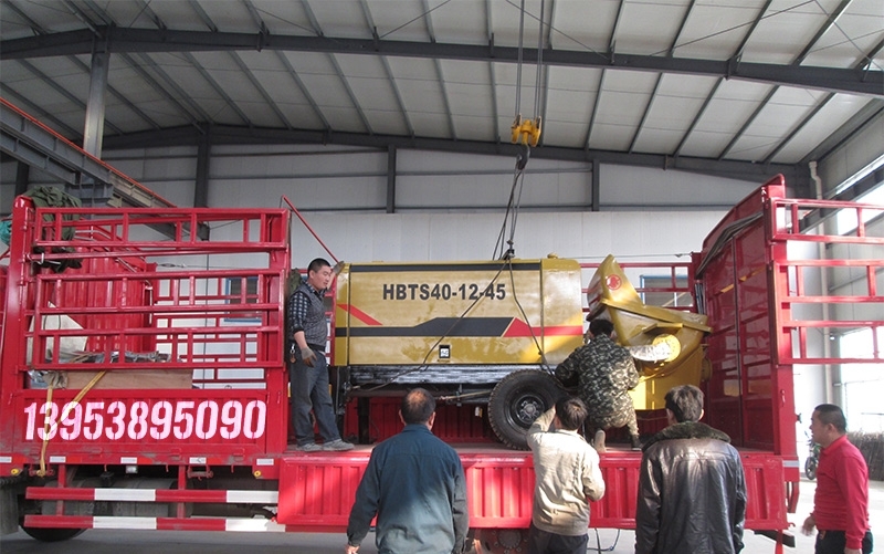 陜西礦用混凝土輸送泵/小型輸送泵_HBTS50(柴油機(jī)）,晉中建井處