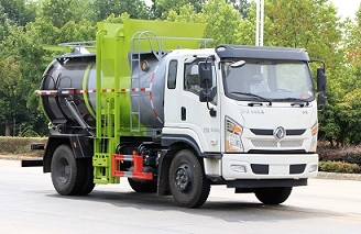 國六 東風商新餐廚垃圾車桶裝餐廚垃圾車|泔水車|自裝卸式泔水車