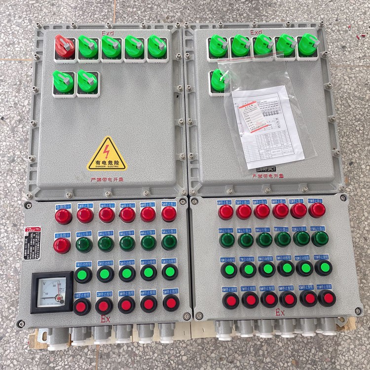 四川自貢市防爆檢修電源箱BXX-T防爆插座箱不銹鋼-鑄鋁IP65/WF2