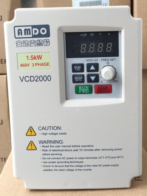 武漢仙桃安達變頻器VCD2000-1.5KW/460V安裝調試維修