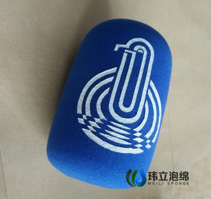 植絨麥克風(fēng)海綿套 絲印logo話筒套 彩色防風(fēng)海綿罩 話筒防風(fēng)海綿