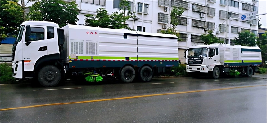 東風(fēng)天錦高壓清洗掃路車(chē) 16立方洗掃車(chē) 高壓路面沖洗車(chē)的