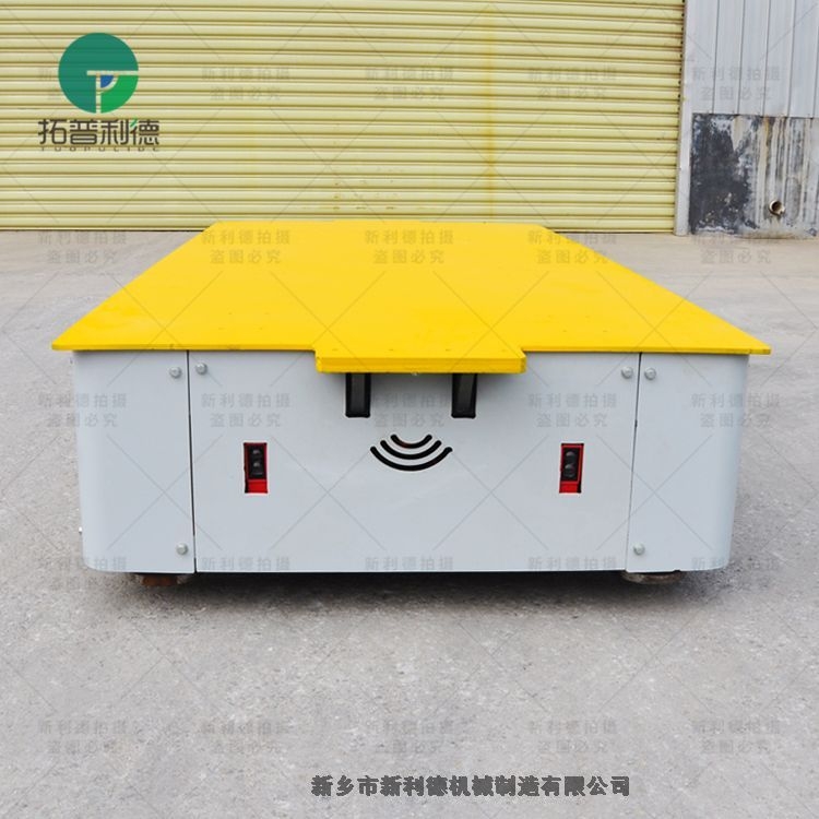 湖北廠家到現(xiàn)場指導(dǎo)安裝100噸無軌電動(dòng)平車，無軌轉(zhuǎn)彎電動(dòng)平車