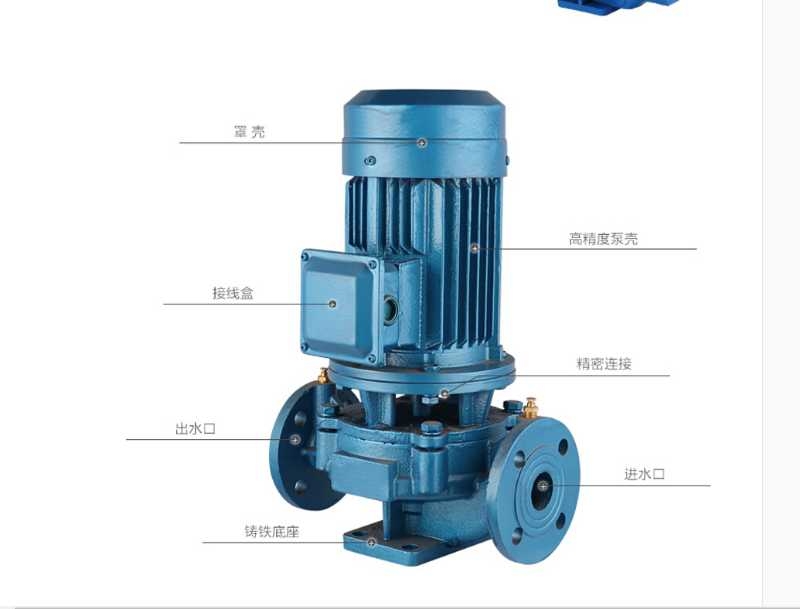 管道泵不銹鋼立式管道離心泵立式不銹鋼管道離心泵