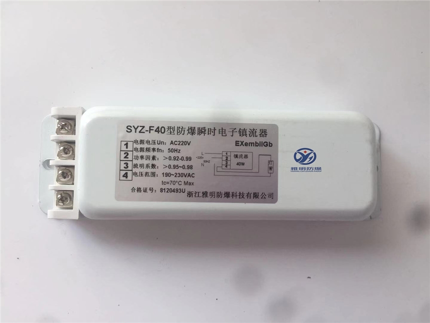 SYZ-F40W電感式防爆瞬時鎮(zhèn)流器 SYZ-F20防爆電感鎮(zhèn)流器