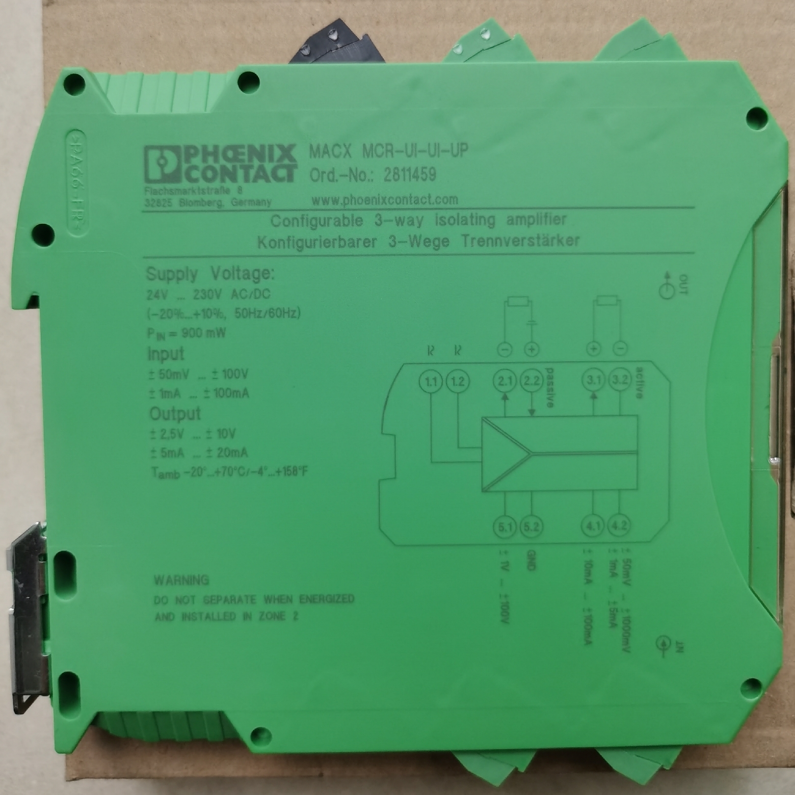 菲尼克斯信號隔離器2810476 MINI MCR-BL-RPS-I-I變送器現(xiàn)貨價格好