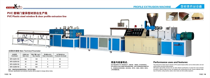 廣東省PVC塑鋼門窗型材生產線供應商