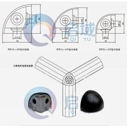 供應工業(yè)鋁型材連接件三維角連接件