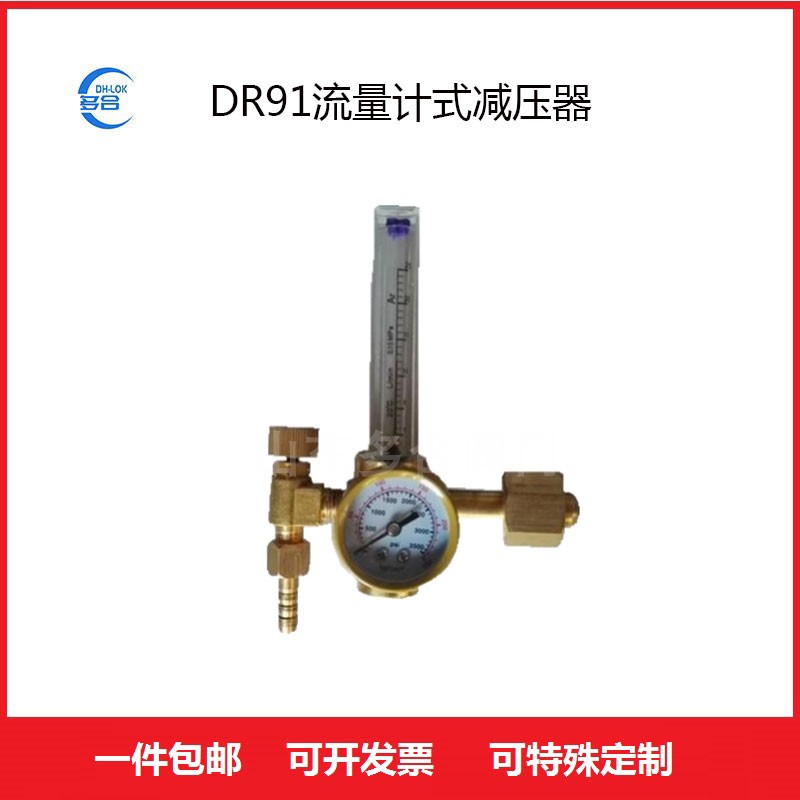 DR191流量計(jì)式氣體減壓閥黃銅減器氧氣表全銅壓力調(diào)節(jié)閥門(mén)