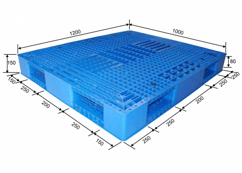 力揚(yáng)托盤廠家***面粉糧油專用1311雙面網(wǎng)格塑料托盤