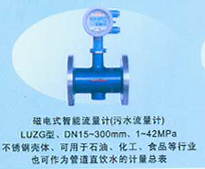 LUZG磁電式智能流量計(jì)，磁電式智能流量計(jì)廠家，磁電式智能流量計(jì)生產(chǎn)廠家說明書