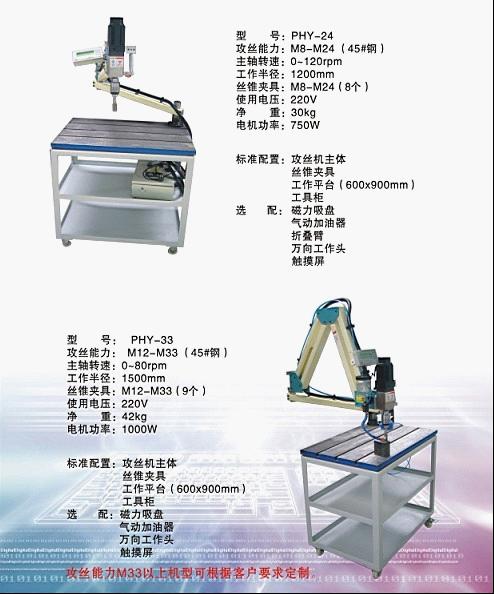 供應通孔、盲孔絲錐不斷的電動數(shù)控攻絲機