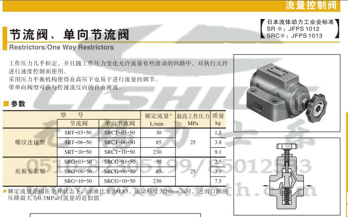 節(jié)流閥SRG-10-50