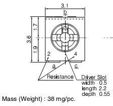 供應(yīng)密封可調(diào)電位器EVN5ESX50B23